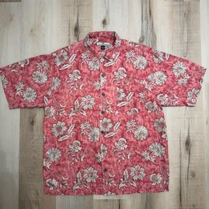 Tommy Bahama Silk Short Sleeve Shirt Medium Floral